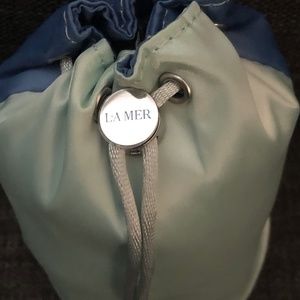 LaMer Blue/Seafoam Green Color Block Travel Pouch